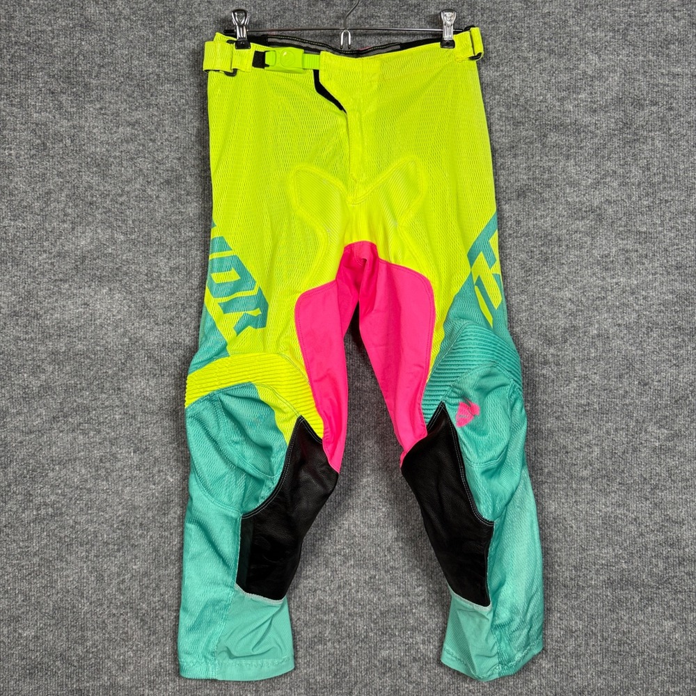 Yamaha Size 28 Motocross Pants Dirt Bike Yellow Green Powersports Racing Outdoor